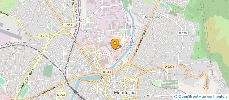 localisation de l'entreprise THOMAS MONTLUCON à MONTLUCON