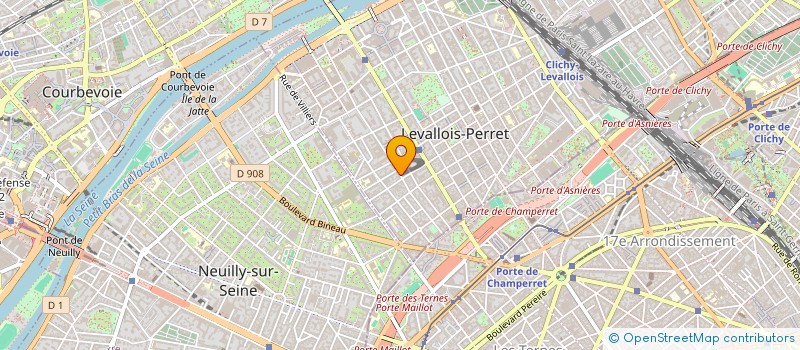 localisation de l'entreprise THOMAS P à LEVALLOIS-PERRET
