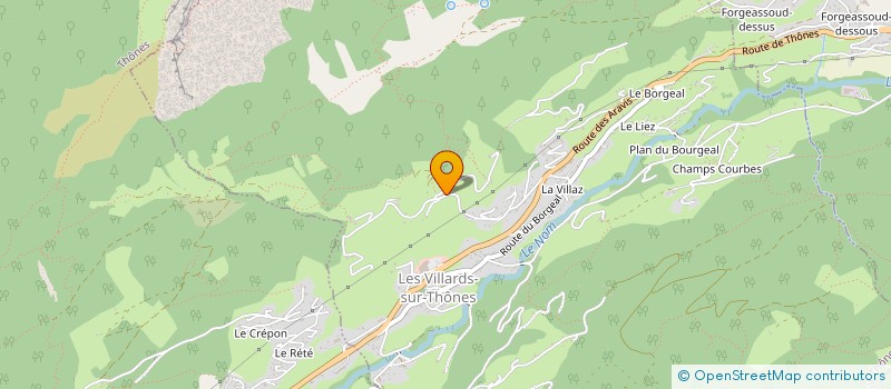 localisation de l'entreprise THOMAS PERRILLAT MENUISERIE CHARPENTE  LES VILLARDS-SUR-THONES