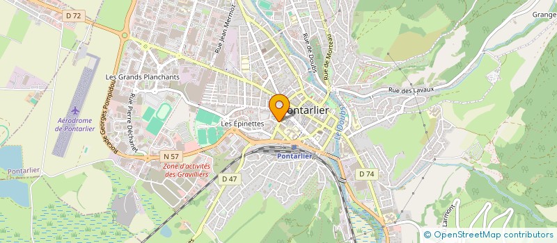 localisation de l'entreprise THOMAS PETITE GEOMETRE EXPERT DPLG à PONTARLIER