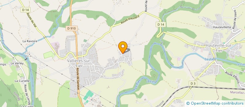 localisation de l'entreprise THOMAS PLOMBERIE CHAUFFAGE  VALLIERES-SUR-FIER