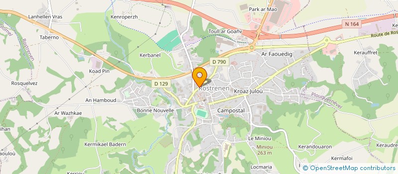 localisation de l'entreprise THOMAS POILVET ASSURANCES  ROSTRENEN