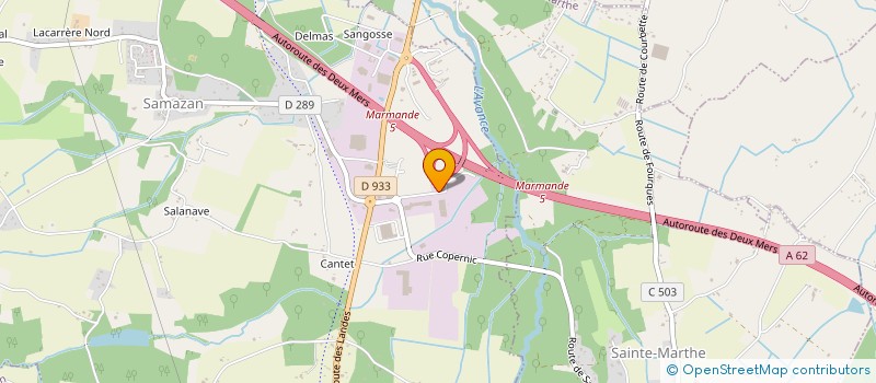 localisation de l'entreprise THOMAS RAMAUT FINANCES  SAMAZAN