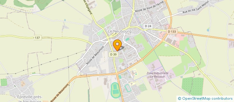 localisation de l'entreprise THOMAS ROBILLARD  LE NEUBOURG