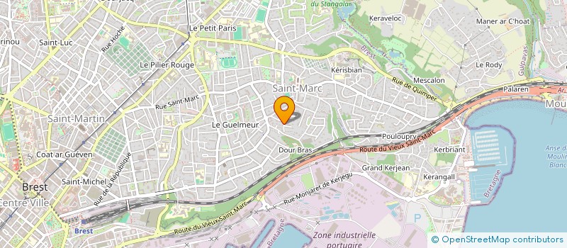 localisation de l'entreprise THOMAS ROSE  BREST