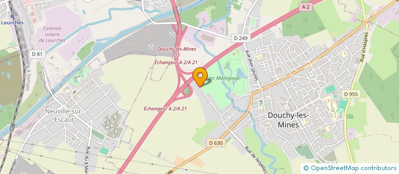 localisation de l'entreprise THOMAS SAMUEL TOUTES RENOVATIONS INTERIEURES  DOUCHY-LES-MINES