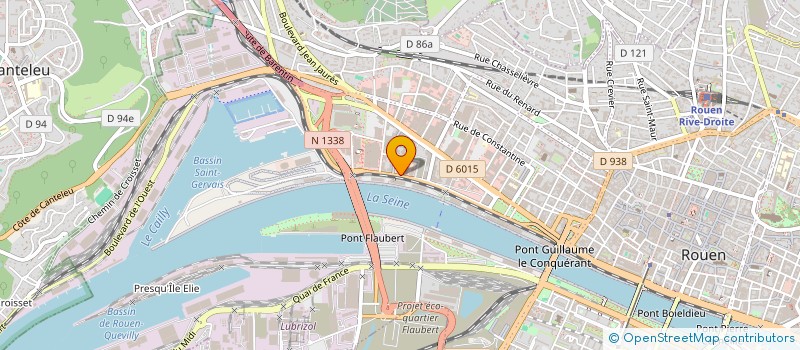 localisation de l'entreprise THOMAS SERVICES MARITIMES à ROUEN