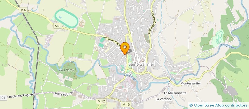 localisation de l'entreprise THOMAS SNC  SAINT-GALMIER