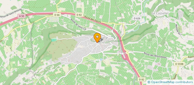 localisation de l'entreprise THOMAS TP  LA CADIERE-D'AZUR