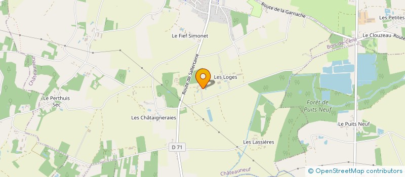 localisation de l'entreprise THOMAS TP à CHATEAUNEUF