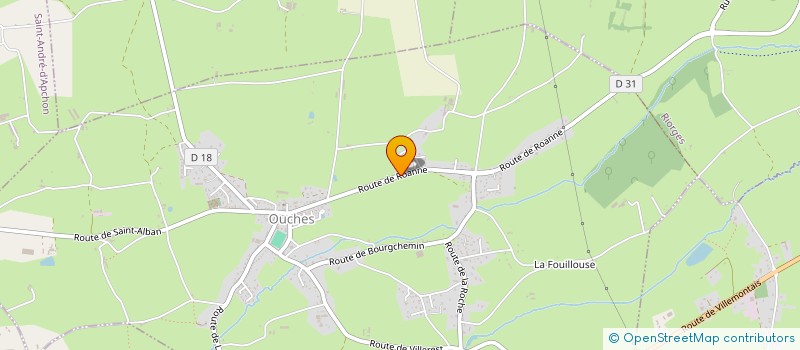 localisation de l'entreprise THOMAS VERNUSSE TRAVAUX PUBLICS AGRICOLES  OUCHES