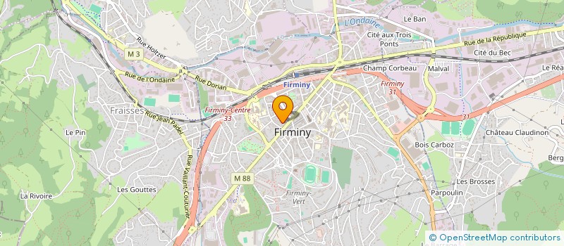 localisation de l'entreprise THOMAS VIDEO  FIRMINY