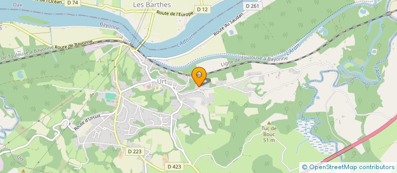 localisation de l'entreprise THOMAS VIGNAU ARCHITECTE  URT