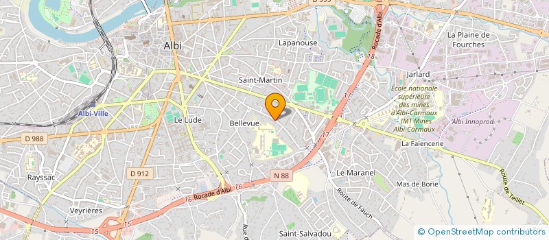 localisation de l'entreprise THOMAS VIGNES PATRIMOINE  ALBI