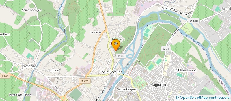 localisation de l'entreprise THOMAS VOISIN à COGNAC