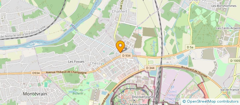 localisation de l'entreprise THOMASS ELEC  CHESSY