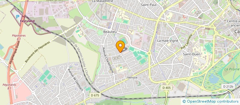 localisation de l'entreprise THOMASSE ELECTRICITE à CAEN