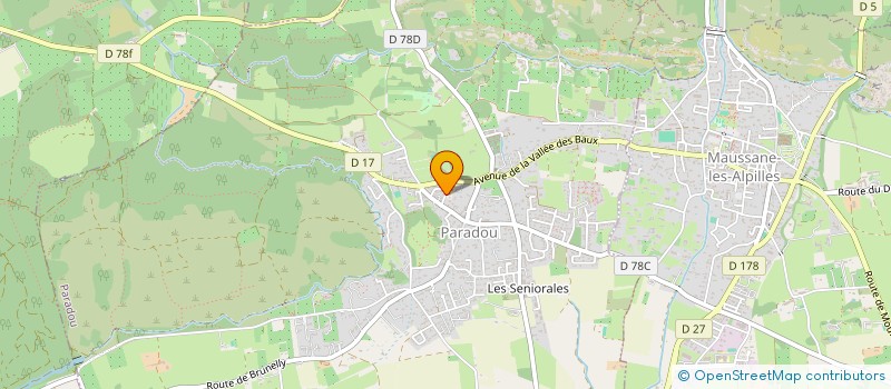 localisation de l'entreprise THOMASSIN G ET MOURET P  MAUSSANE-LES-ALPILLES