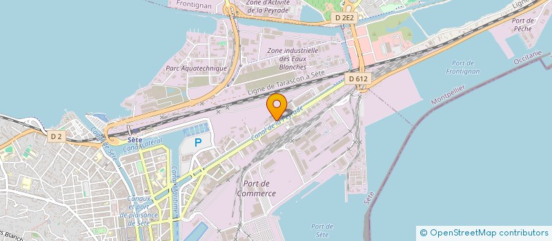 localisation de l'entreprise THOMATH  SETE