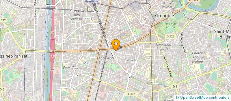 localisation de l'entreprise THOMAUDIO à GRENOBLE