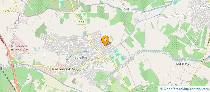 localisation de l'entreprise THOMAX  SALEILLES