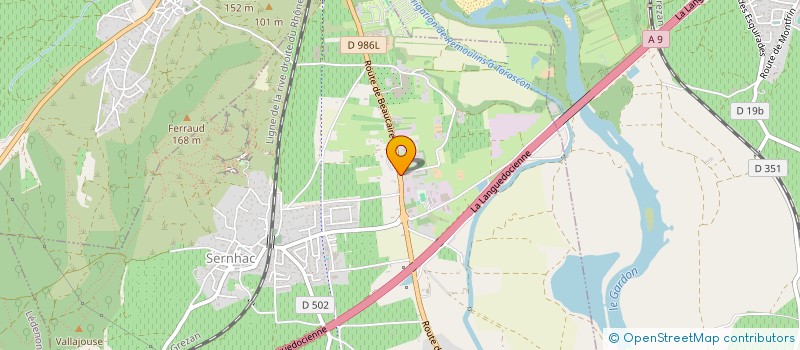 localisation de l'entreprise THOMAX  SERNHAC