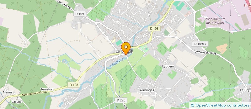 localisation de l'entreprise THOMAZET NATHAN ET NICOLAS PRESCILLA  LA BREDE