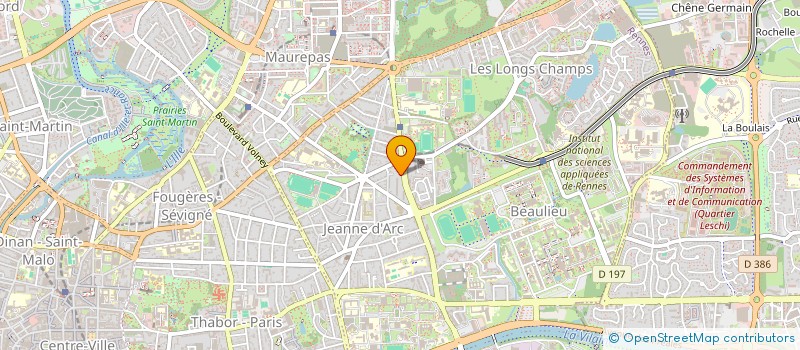 localisation de l'entreprise THOMCAR à RENNES