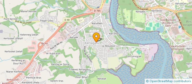 localisation de l'entreprise THOMCOT à QUIMPER