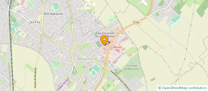 localisation de l'entreprise THOME VRD  BEAURAINS