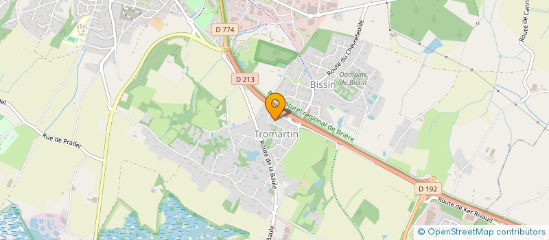 localisation de l'entreprise THOMEL à GUERANDE