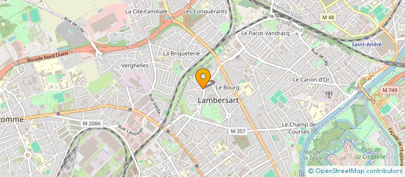 localisation de l'entreprise THOMEL à LAMBERSART