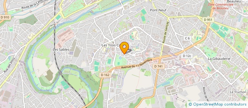 localisation de l'entreprise THOMELIN-MICHEL  POITIERS