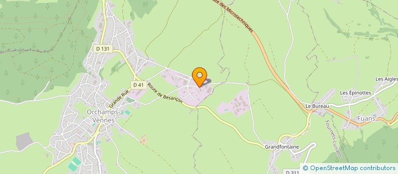 localisation de l'entreprise THOMELYSE  ORCHAMPS-VENNES