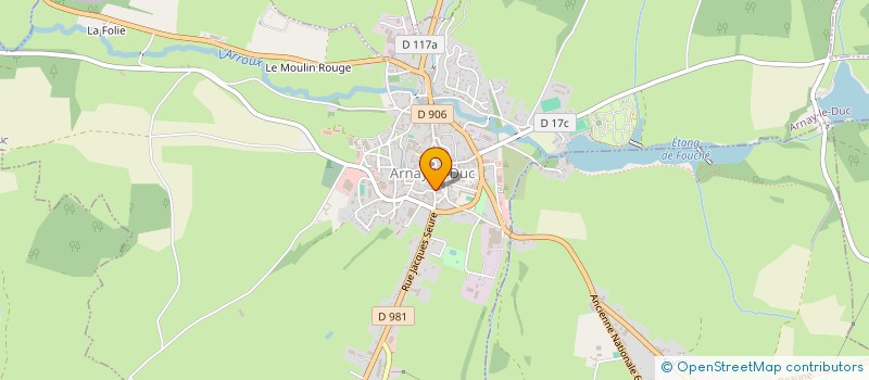 localisation de l'entreprise THOMERET DEVEAUX BOISSARD  ARNAY-LE-DUC