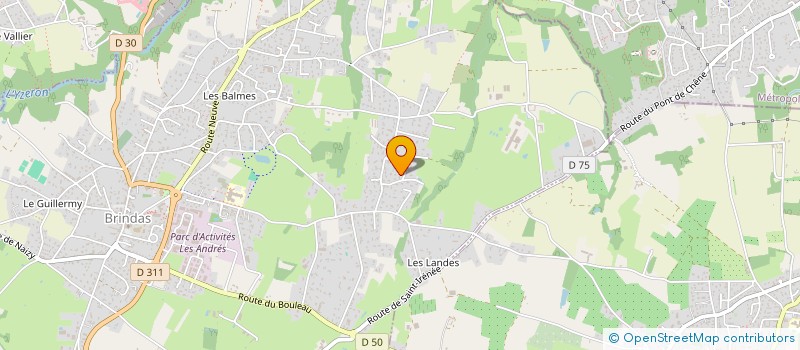 localisation de l'entreprise THOMFI à BRINDAS