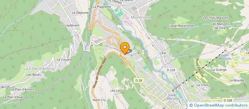 localisation de l'entreprise THOMGOTAVE à MORZINE