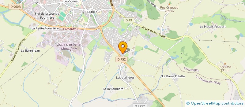 localisation de l'entreprise THOMIMMO  POUZAUGES