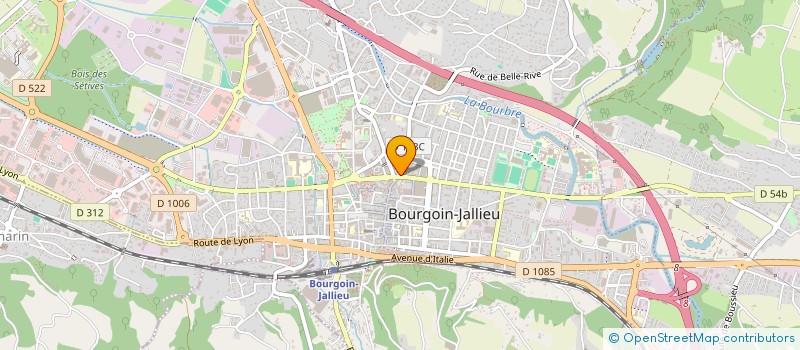 localisation de l'entreprise THOMIS 38  BOURGOIN-JALLIEU