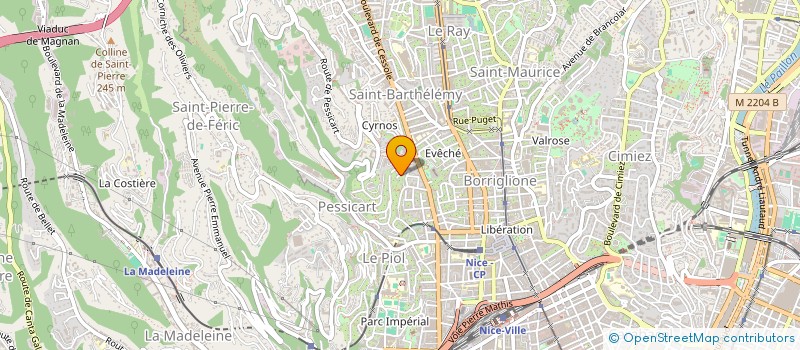 localisation de l'entreprise THOMIS  NICE