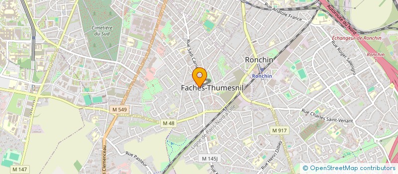 localisation de l'entreprise THOMO CREATION  FACHES-THUMESNIL