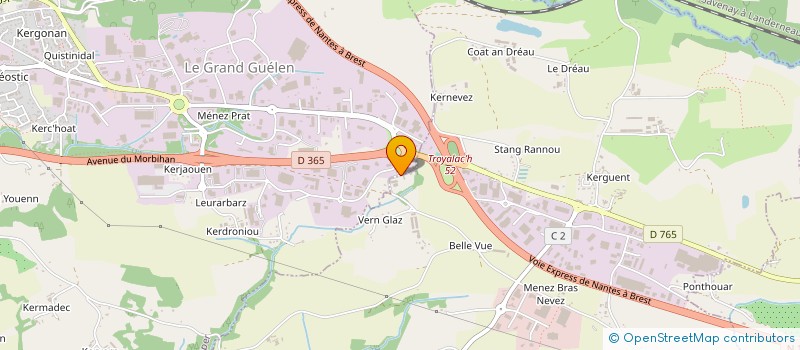 localisation de l'entreprise THOMORHO à QUIMPER