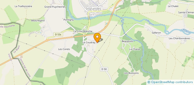 localisation de l'entreprise THOMPIER à INGRANDES