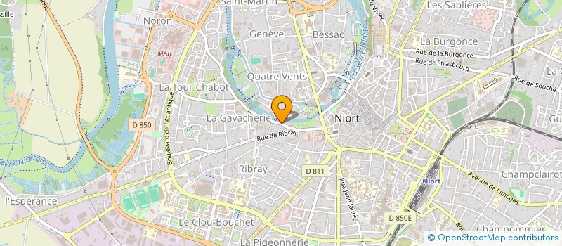 localisation de l'entreprise THOMSOLOU à NIORT