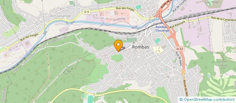 localisation de l'entreprise THOMSON & FRENCH  ROMBAS