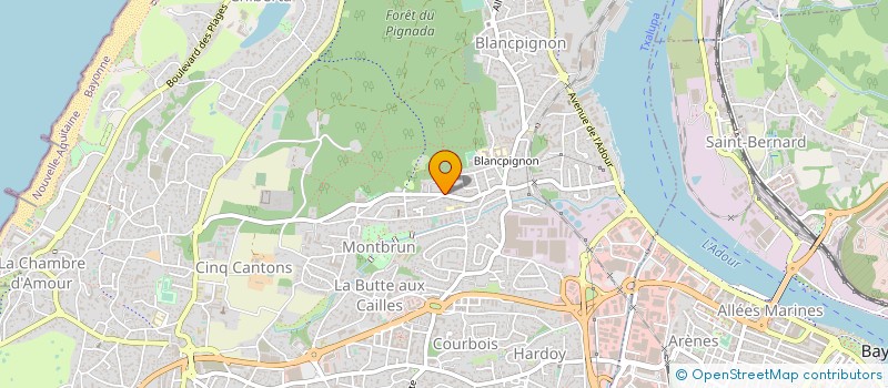 localisation de l'entreprise THOMTHIB à ANGLET