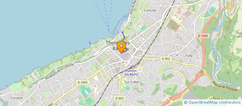 localisation de l'entreprise THONART'SLIVE à THONON-LES-BAINS