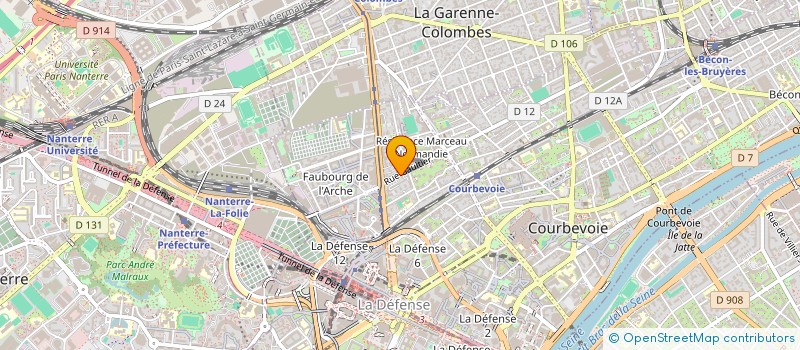 localisation de l'entreprise THONE1 à COURBEVOIE
