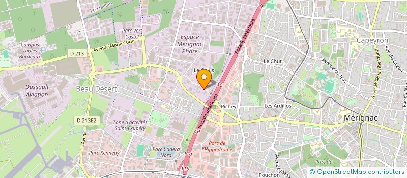 localisation de l'entreprise THONG DENG / BARNIER  MERIGNAC