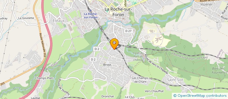 localisation de l'entreprise THONI'LIGN  LA ROCHE-SUR-FORON